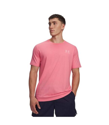 T-shirt Motif/style Logo Sur Poitrine Sportstyle Homme Rose Under Armour