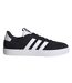 Mens Vl Court 3.0 3 Stripes Leather Shoes Black White Adidas-1