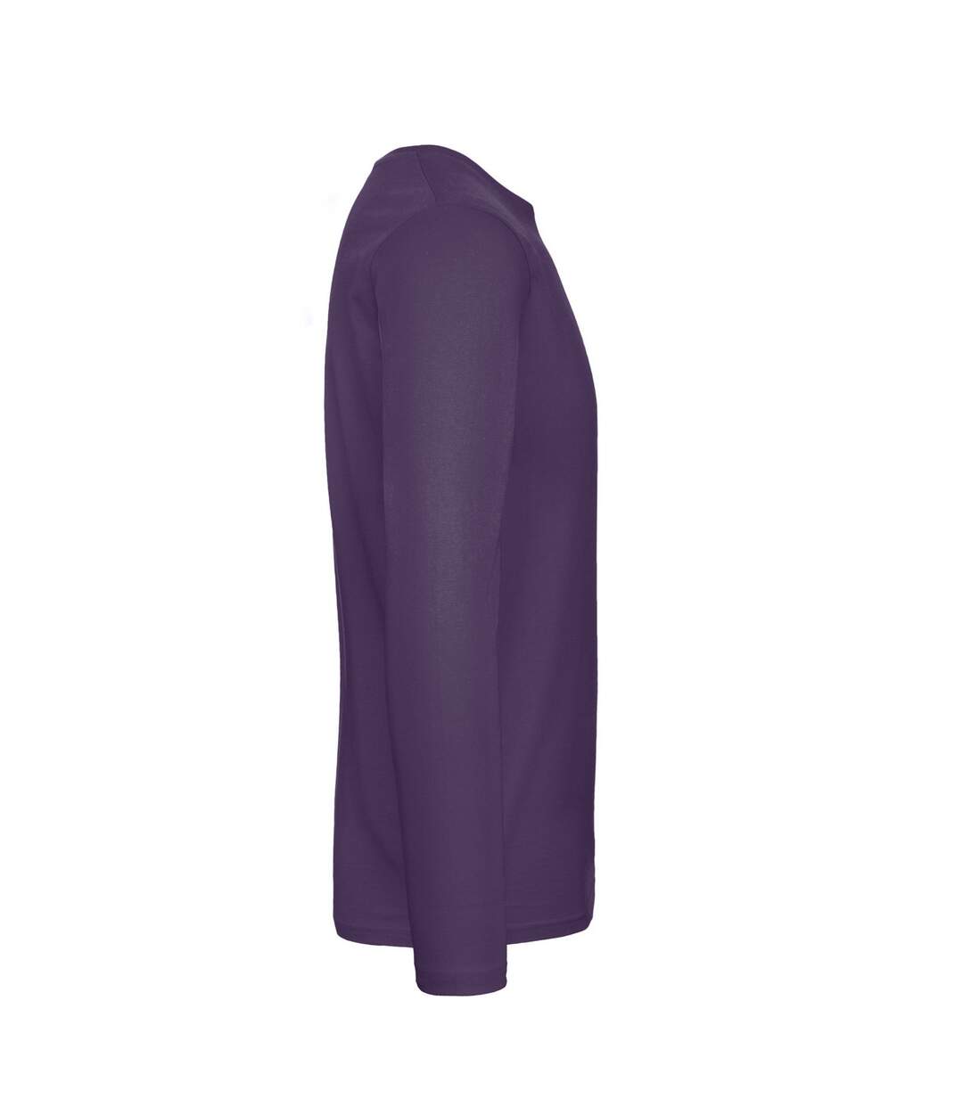 T-shirt Manches Longues #e190 Homme Violet B&C-3