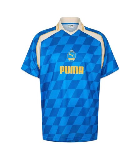 Mens Checkerboard Performance T-shirt Hyper Blue Puma