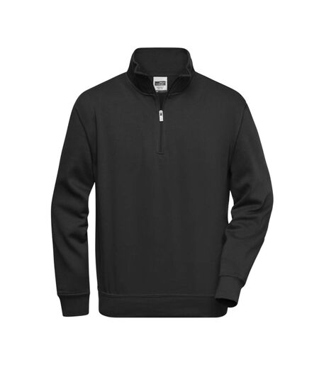Sweat Workwear Homme Noir James And Nicholson