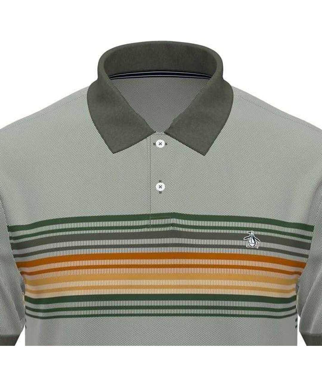 Polo Homme Vieux Vert Kaki Original Penguin-2