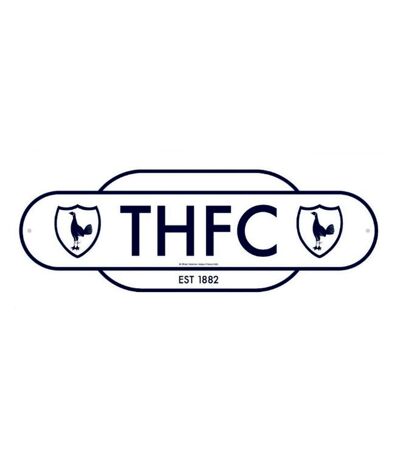 Tottenham Hotspur FC - Plaque de porte RETRO YEARS (Blanc / Bleu) (Taille unique) - UTSG22477