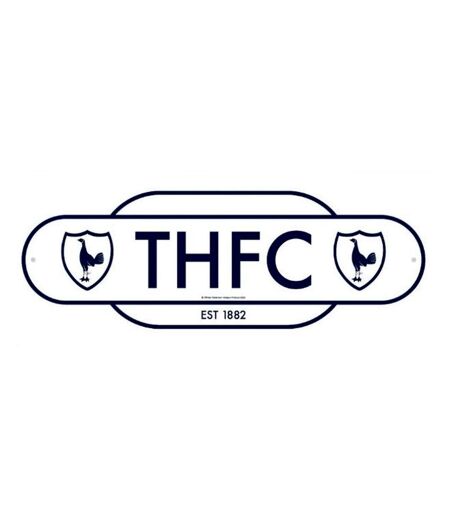 Tottenham Hotspur FC Retro Years Door Sign (White/Blue) (One Size)