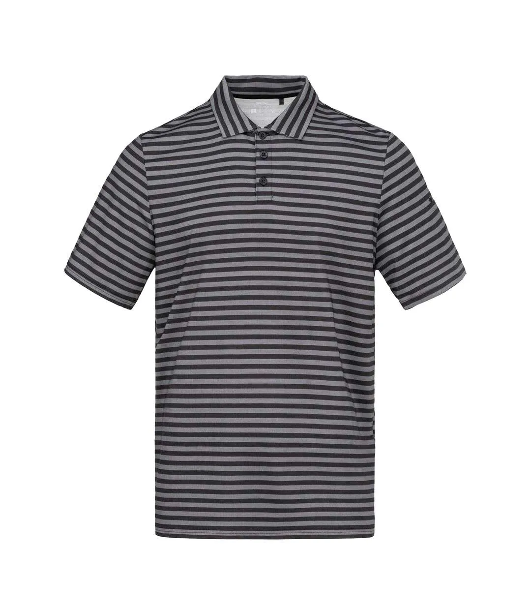 Polo Motif/style À Rayures Homme Noir Slazenger-1