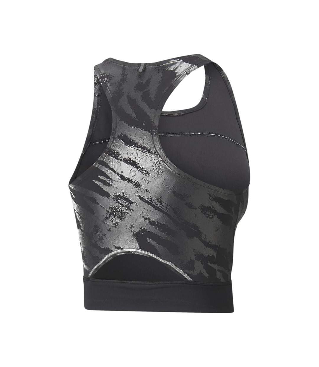 Débardeur Gris Femme Puma Run High Crop Tank - M-2