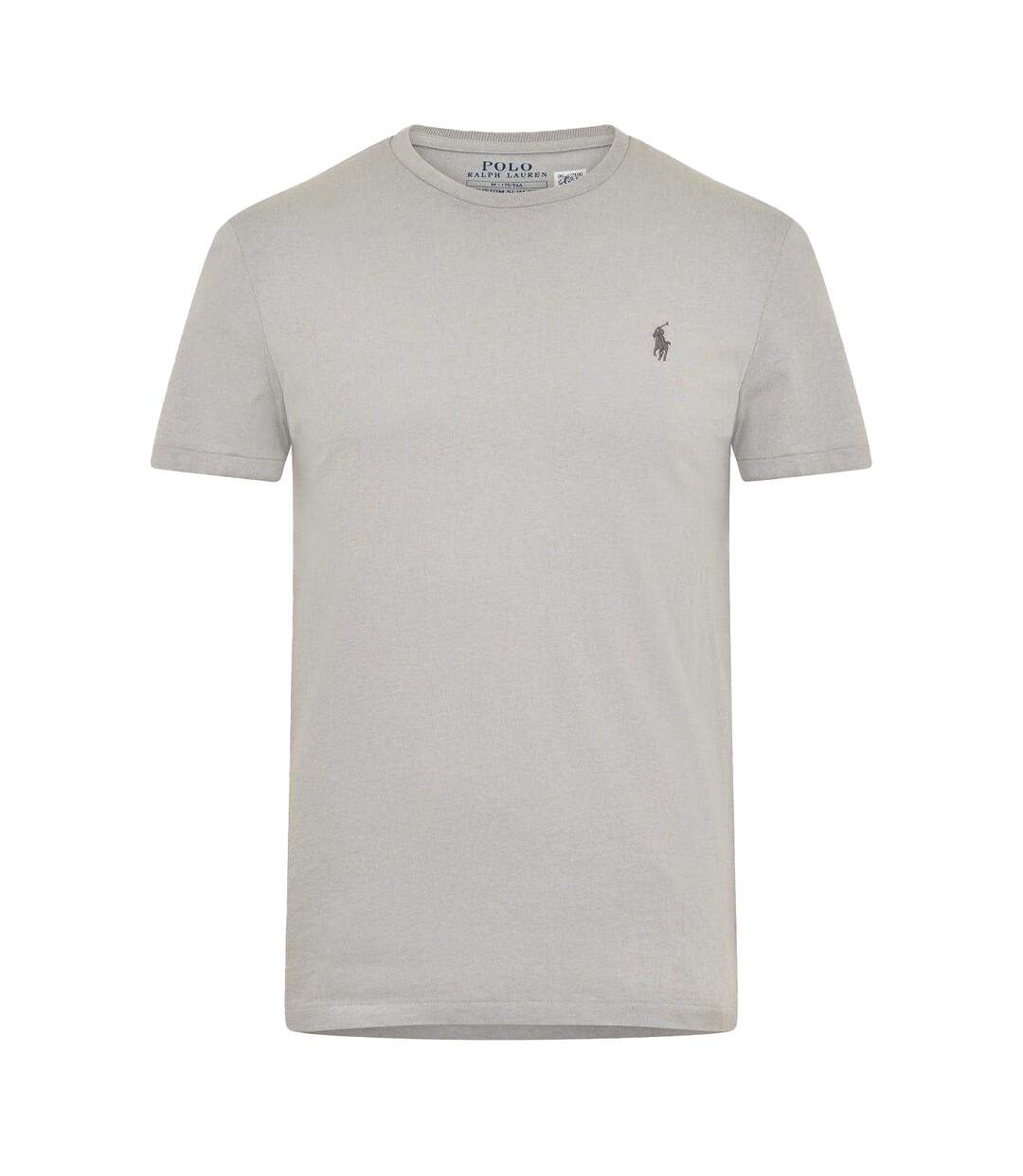 Mens Custom Regular T-shirt Soft Grey Ralph Lauren-1