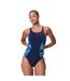 Maillot De Bain 1 Pièce Motif/style Imprimé Hyperbloom Splice Femme Bleu Foncé Bleu Imprimé Speedo-1