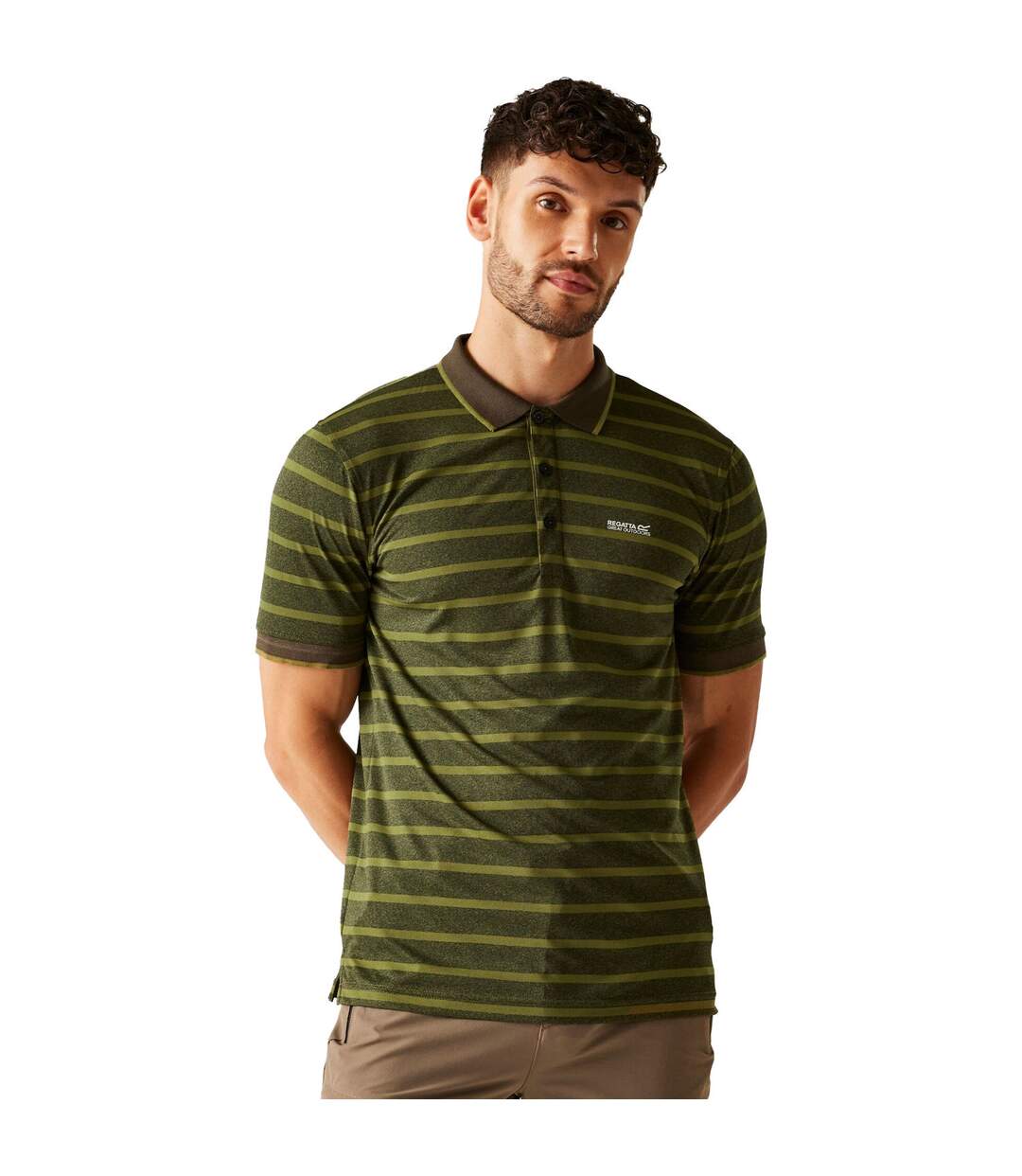 Polo Kildra Homme Noir Regatta-1