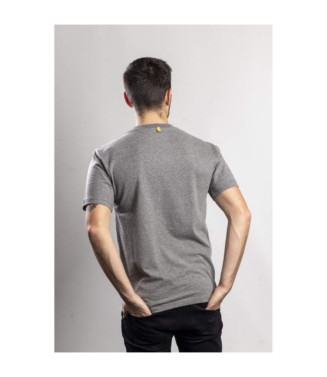 T-shirt imprimé hommes gris foncé Caterpillar-2