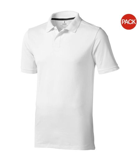 Lot de 2  polos manches courtes calgary homme blanc Elevate