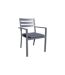 Fauteuil de Jardin Empilable Pelosa 85cm Gris Anthracite-1