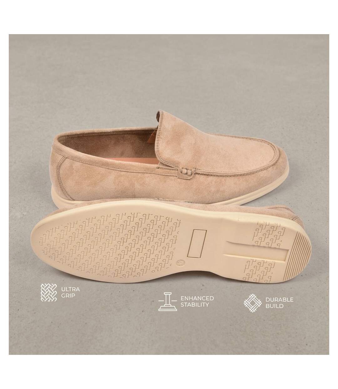OZABI Mocassins Homme Premium Suédine Confort Slip-On-4