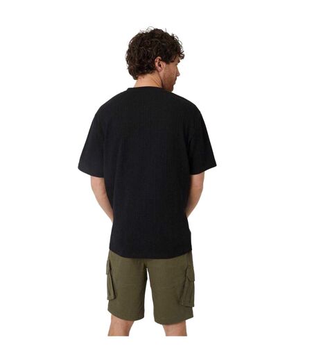 T-shirt Motif/style Uni Homme Noir Threadbare