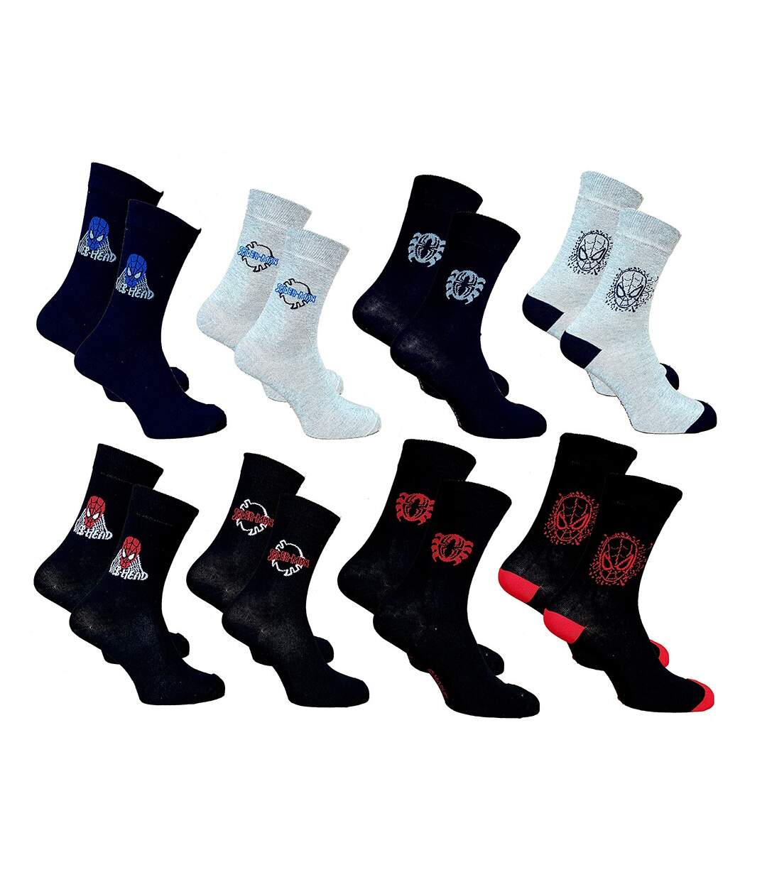 Chaussettes Pack HOMME SPIDERMAN Pack de 8 Paires 2362