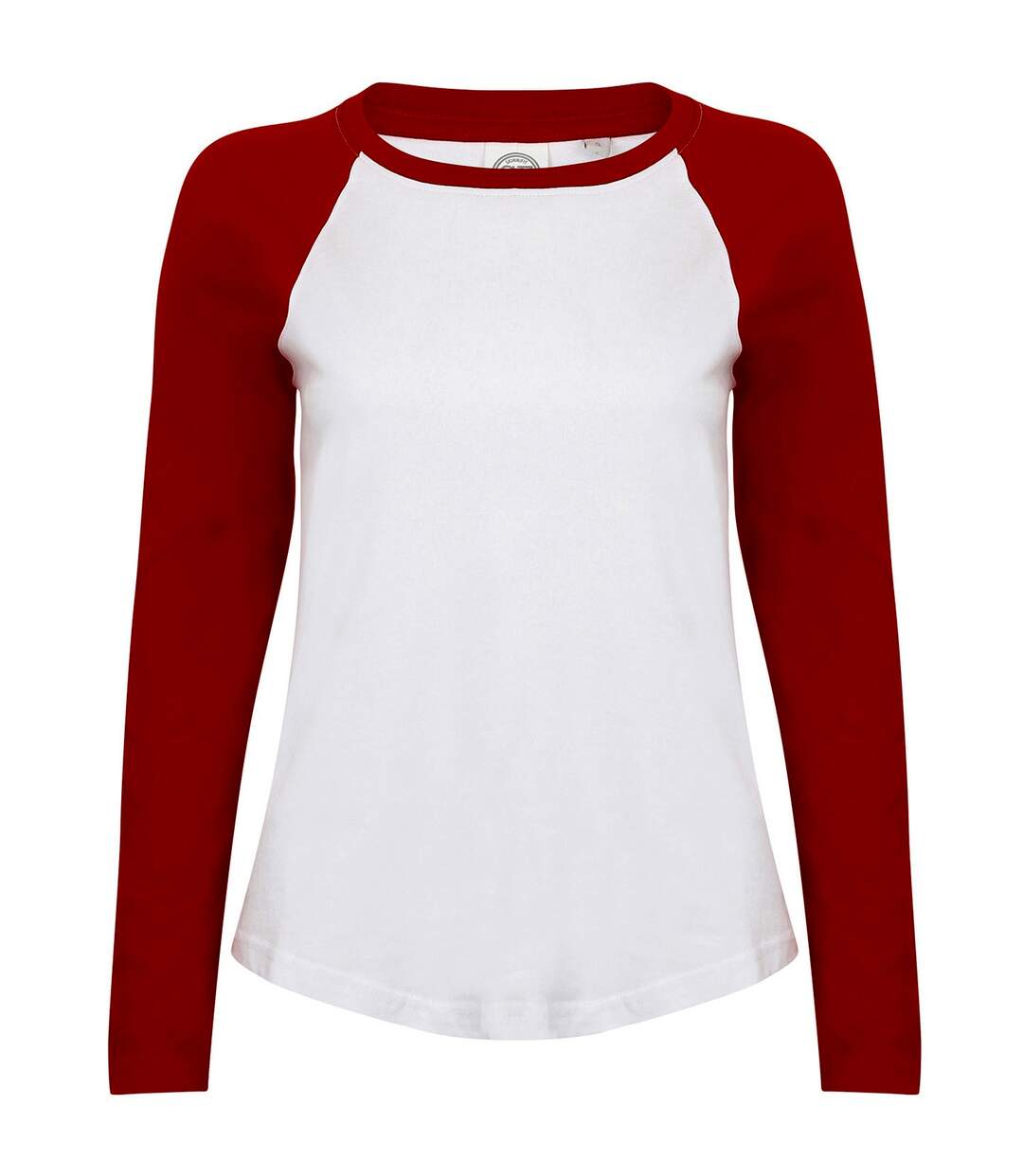 T-shirt femme blanc / rouge Skinni Fit