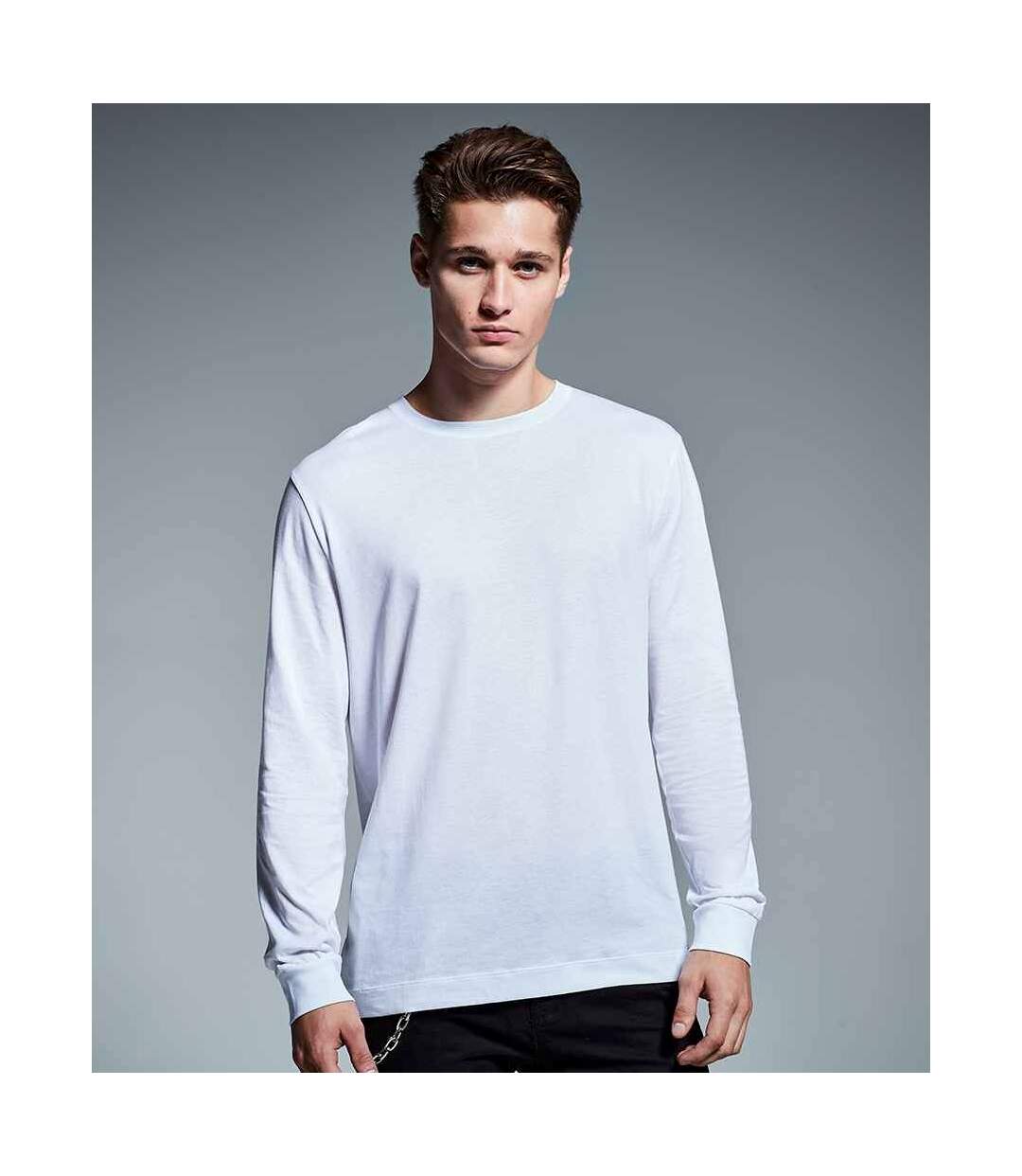 Anthem Mens Long-Sleeved T-Shirt (White)