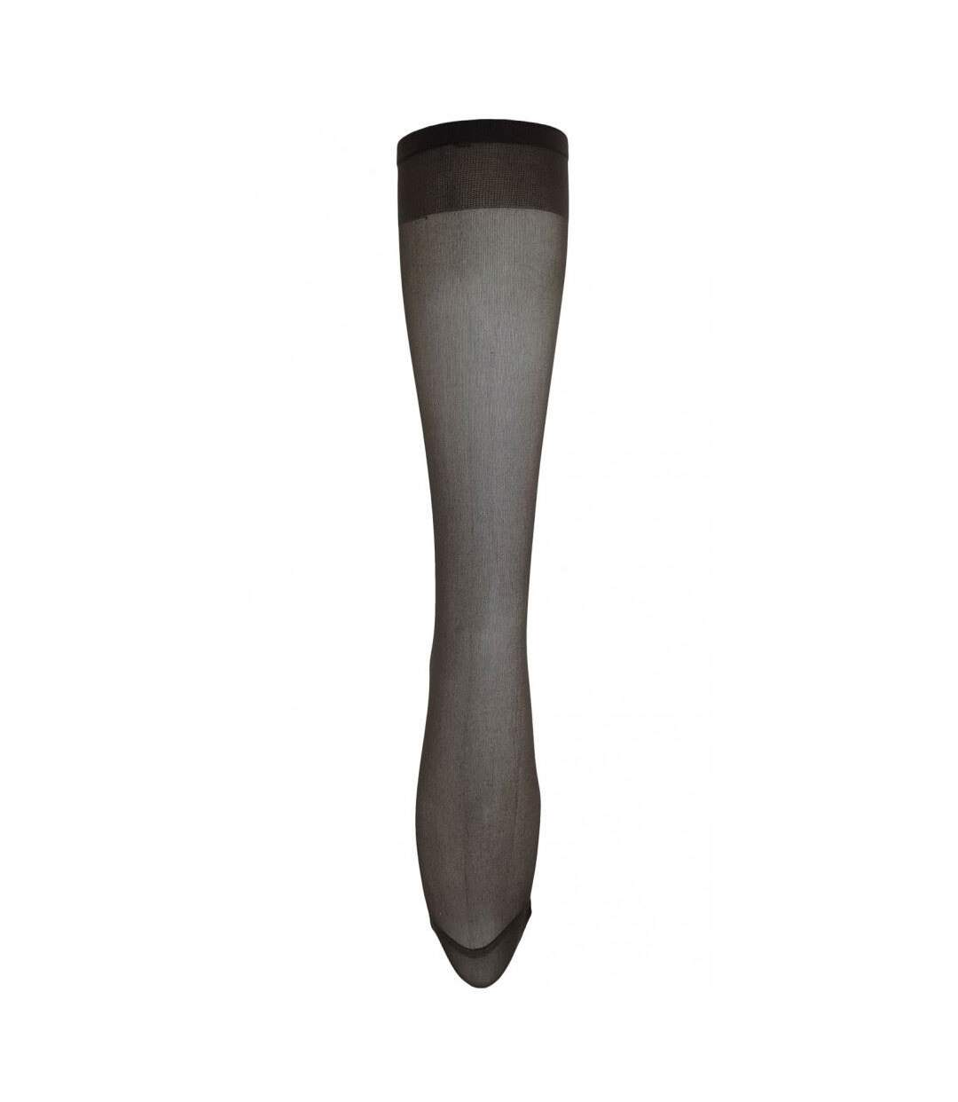 Bas Montant Aux Genoux 3 Paires Femme Orge Noire Joanna Grey-1