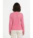 Cardigan col V boutonné ajouré uni coton-2