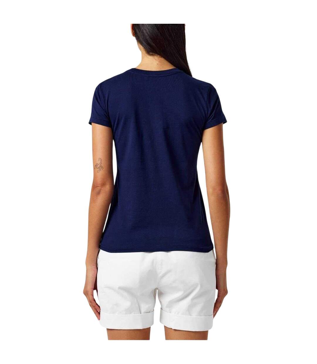 Womens/ladies Jersey T-shirt Navy Ralph Lauren-3