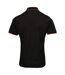 Premier Mens Contrast Coolchecker Polo Shirt (Black/Red) - UTRW5520