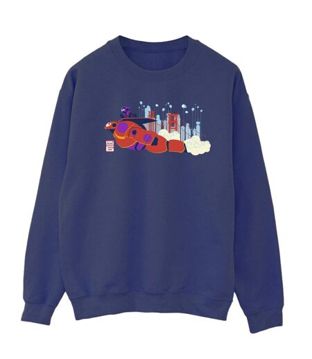Disney - Sweat BIG HERO BAYMAX HIRO BRIDGE - Femme (Bleu marine) - UTBI11530