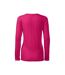 T-shirt Manches Longues Femme Rouge Rose Malfini-2