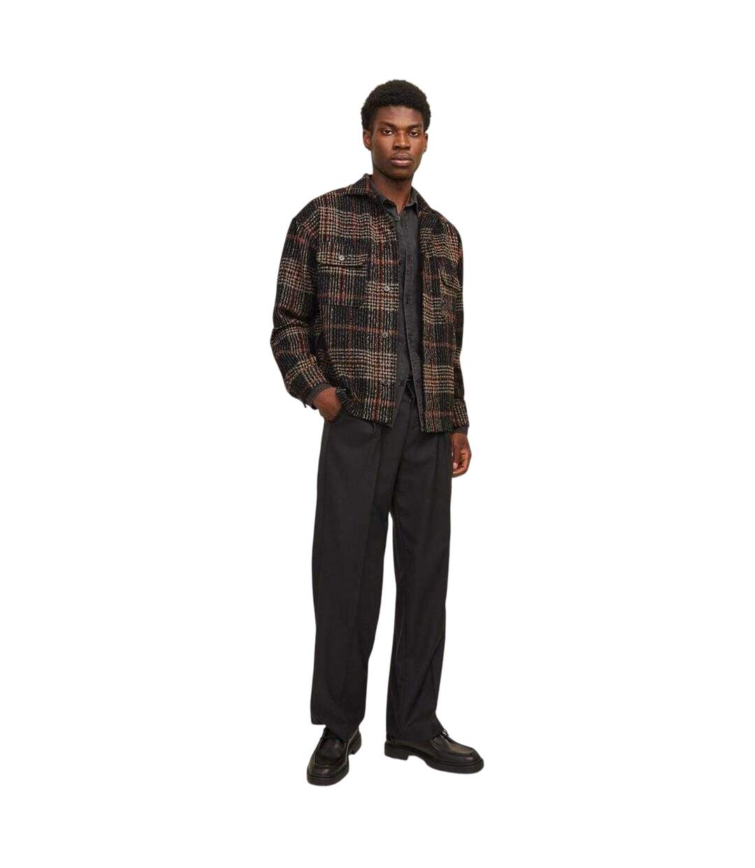 Chemise Manches Longues Homme Noir Jack And Jones-1