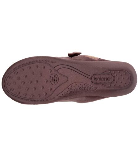 Isotoner Chaussons Mules femme semelle confortable, talon de 4 cm