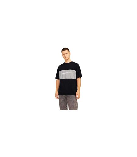 T-shirt Motif/style Blocs De Couleurs Homme Noir Jack And Jones