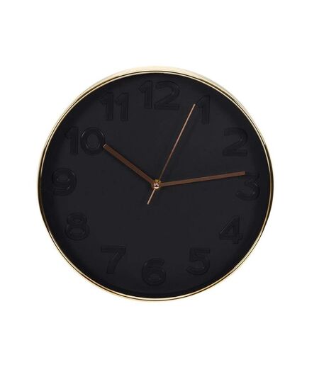 Horloge ronde Deco Chic - Diam. 30,5 cm - Noir