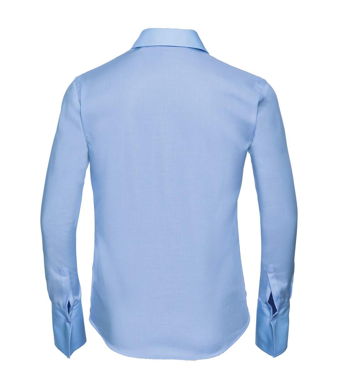 Collection Chemisier À Manches Longues Sans Repassage Femme Bleu Pâle Russell-2