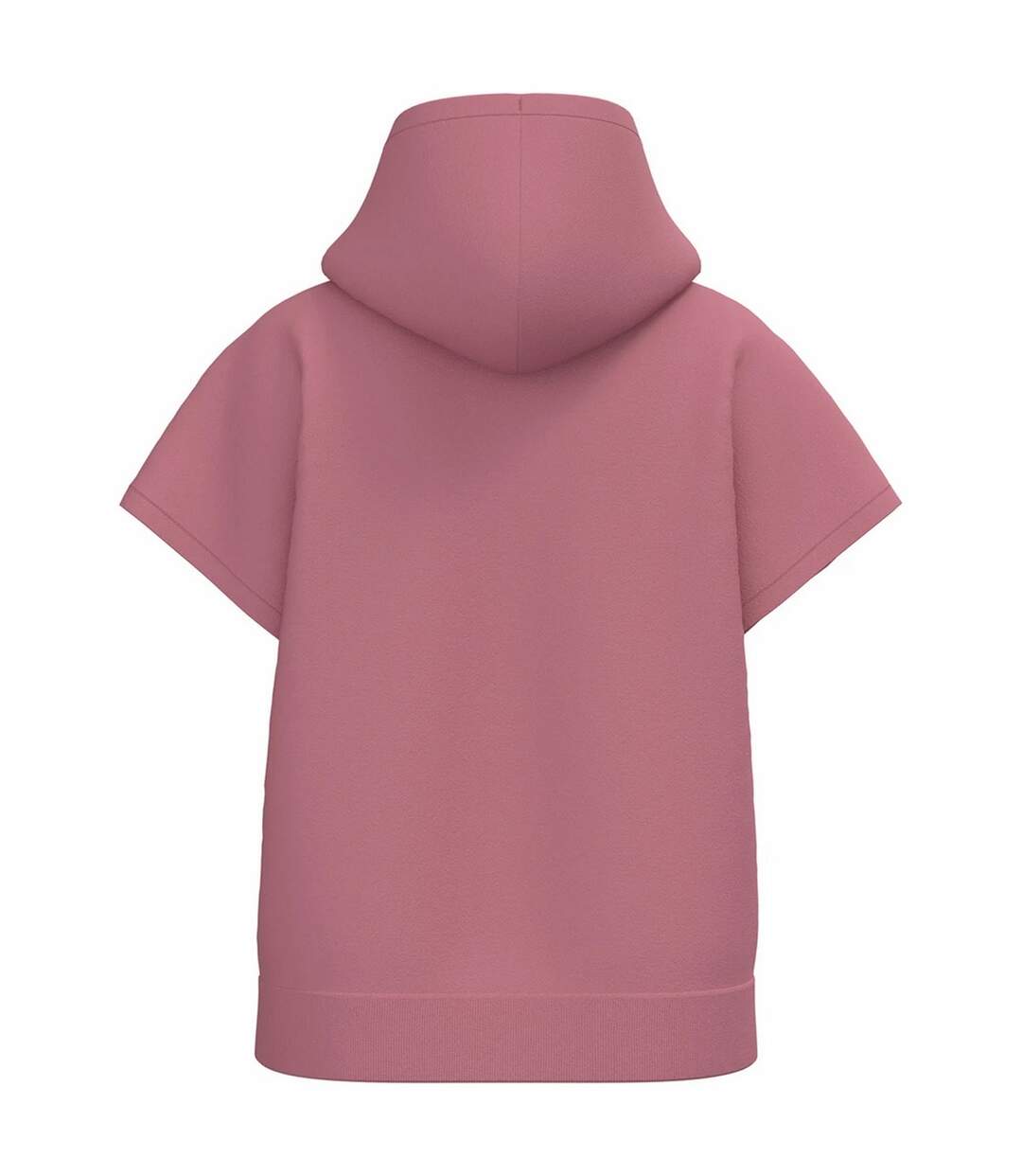 Womens/ladies French Terry Short-sleeved Hoodie Antique Rose Native Spirit-2
