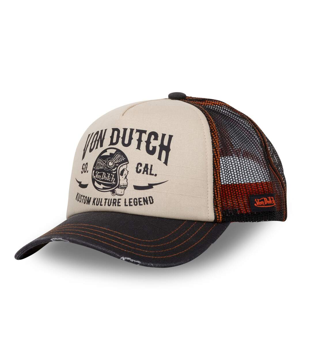 Casquette trucker fermeture snapback Crew Von Dutch Vondutch-1