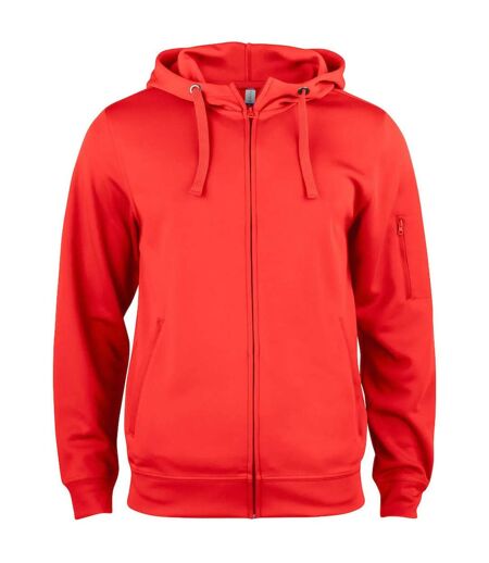 Veste À Capuche Basic Active Homme Rouge Clique