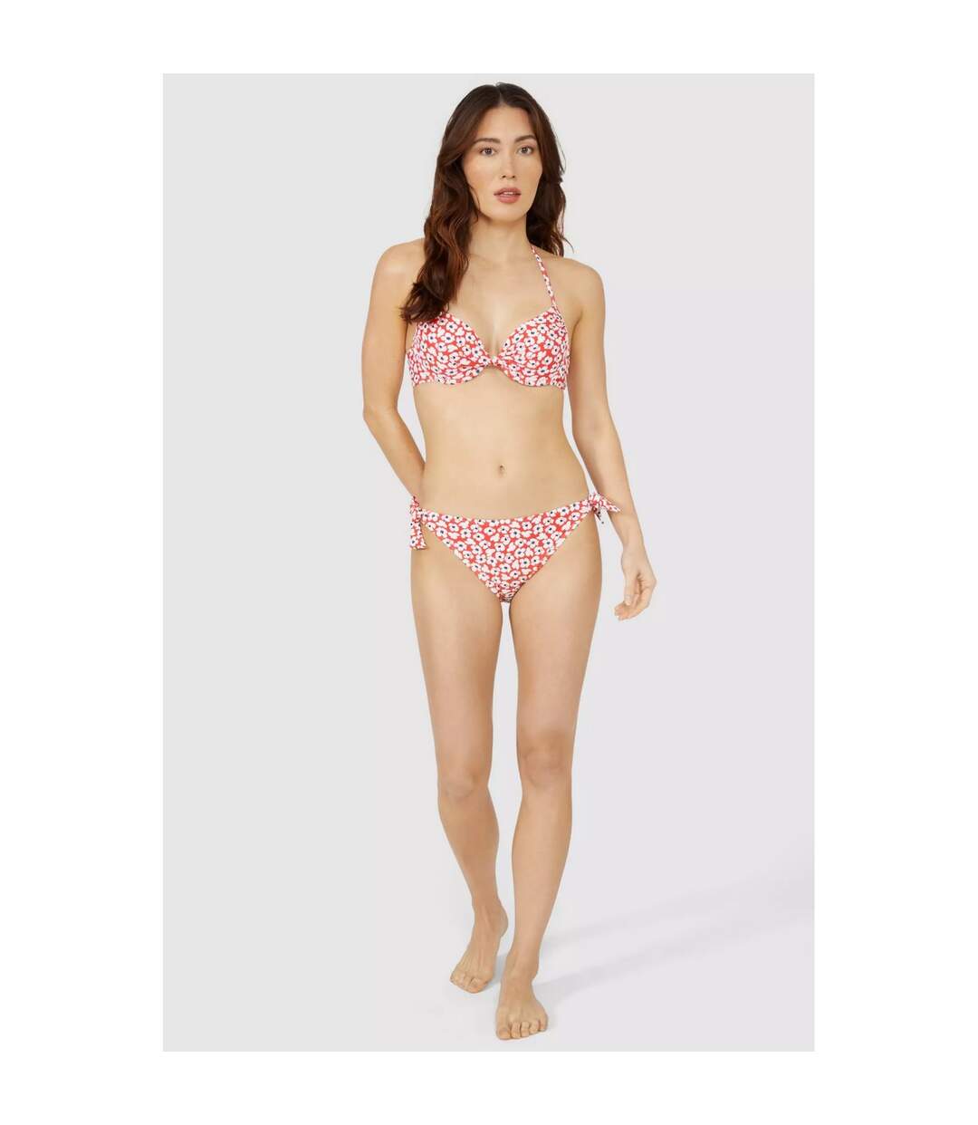 Haut de maillot de bain femme rouge Debenhams-4