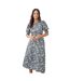 Dorothy Perkins Womens/Ladies Floral Shirred Cuff Midi Dress (Multicolored) - UTDP1259