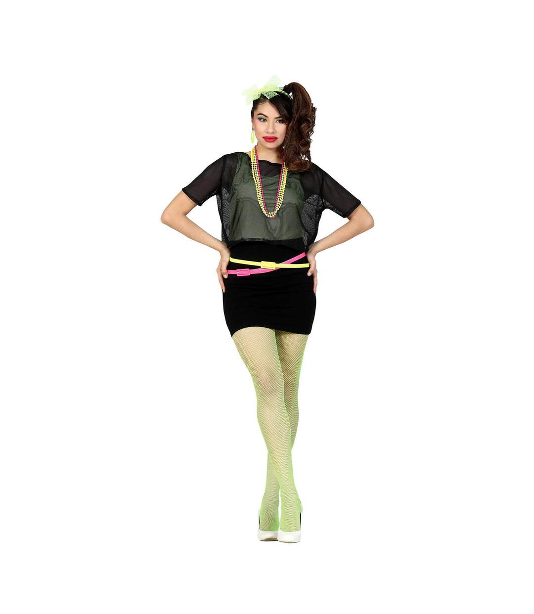 Collant Motif/style Néon Femme Vert Fiestas Guirca-1