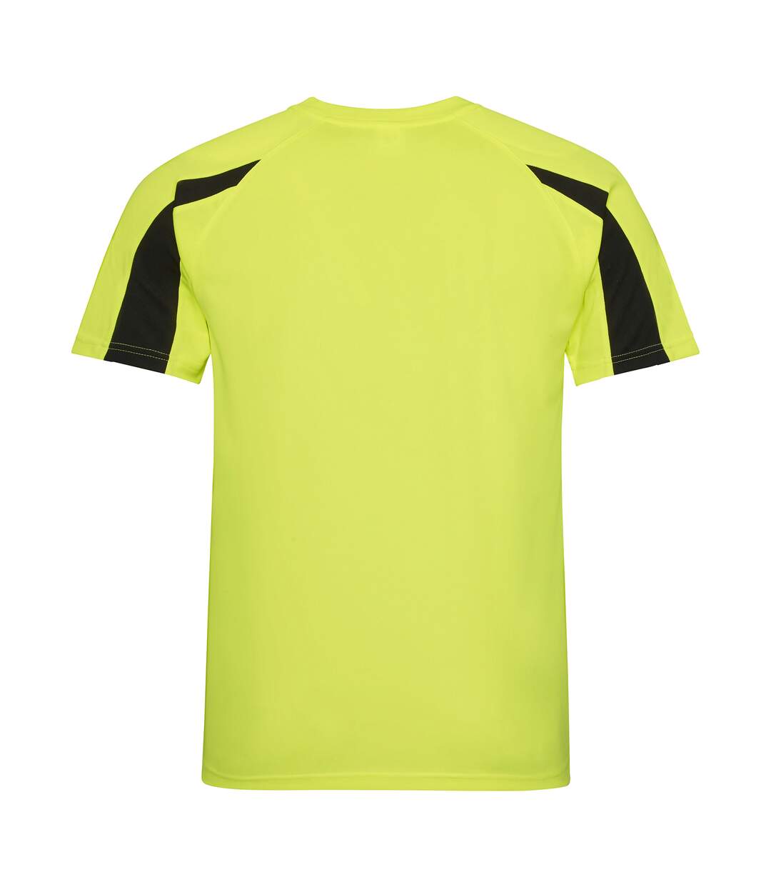 T-shirt sport contraste homme jaune électrique/noir Just Cool