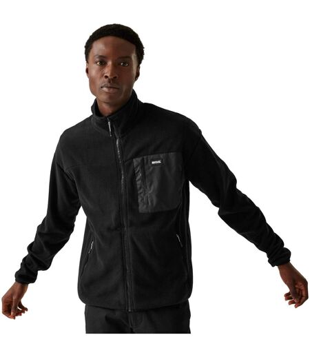 Mens Frankie Full Zip Fleece Jacket Black Regatta