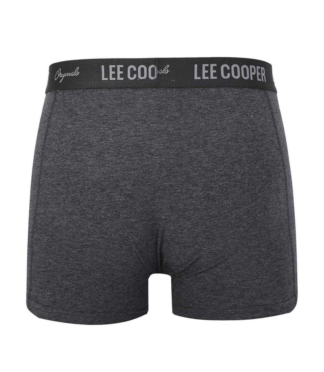 Pack Of 10  Mens Boxer Shorts  Grey Charcoal Black Lee Cooper-3