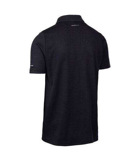 Mens mckay active polo shirt dark flint marl Trespass