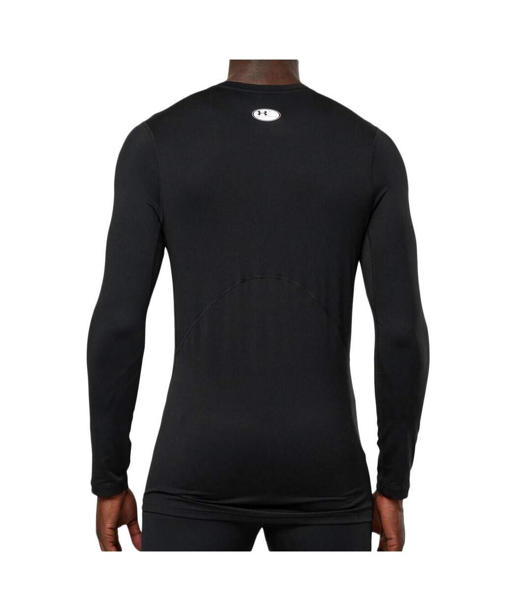 T-shirt manches longues noir homme under armour fitted - l-2
