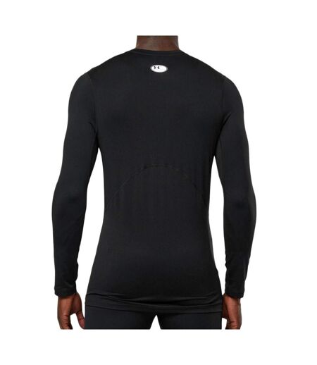 T-shirt manches longues noir homme under armour fitted - l