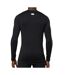 T-shirt manches longues noir homme under armour fitted - l-2