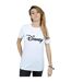 Disney Womens/Ladies Mickey Mouse Logo Head Cotton Boyfriend T-Shirt (Blanc) - UTBI37842-2