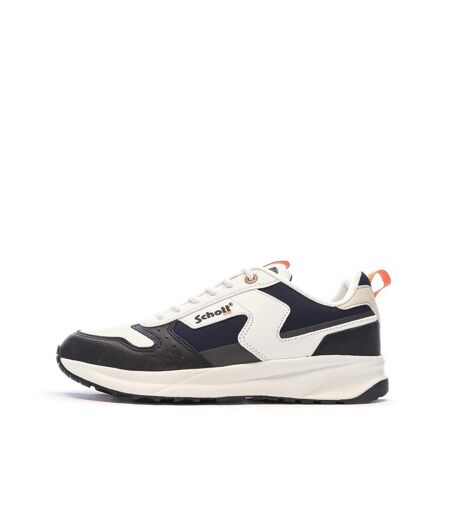 Baskets blanches/noires homme schott maki
