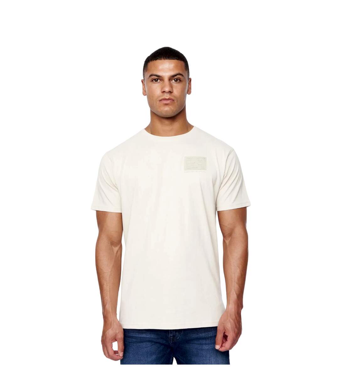 T-shirt tamtar homme blanc cassé Duck and Cover-1