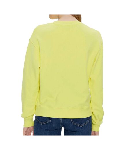 Sweat Jaune Femme Tommy Hilfiger On Chest - XXL