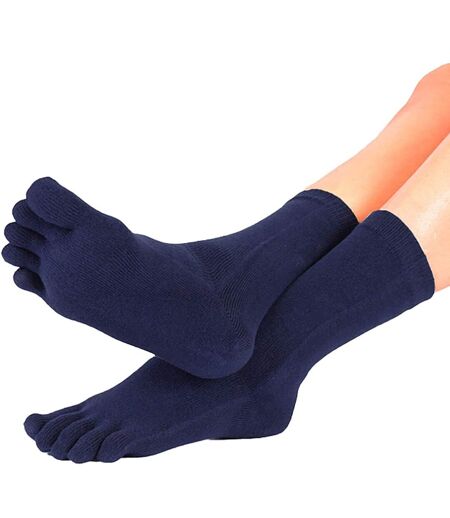 1 Pack Essential Mid-Calf Toe Socks for Men and Women
